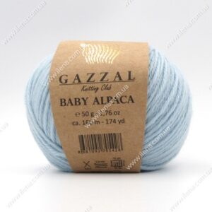 Пряжа Gazzal Baby Alpaca голубой 46006