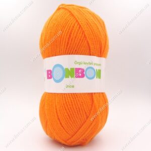 Пряжа Nako Bonbon Ince помаранчевий 98323