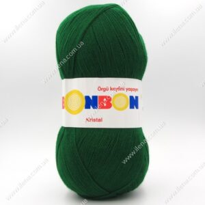 Пряжа Nako Bonbon Kristal зелений 98596