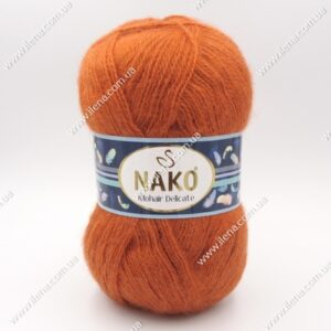 Пряжа Nako Mohair Delicate теракотовий 6136