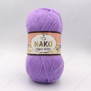 Пряжа Nako Super Bebe бузковий 1036