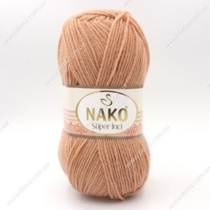 Пряжа Nako Super inci карамельно-персиковий 11071