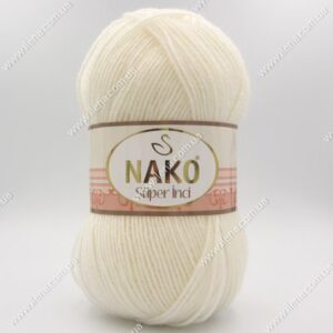 Пряжа Nako Super inci молочный 300