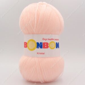 Пряжа Nako Bonbon Kristal нежный персик 98335