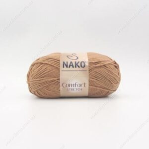 Пряжа Nako Comfort Stretch светло-коричневый 3129