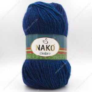 Пряжа Nako Ombre голубая бирюза 20318