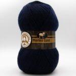 Пряжа Madame Tricote Merino Gold 019 темно-синій