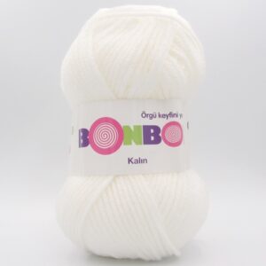 Пряжа Nako Bonbon Kalin 98200 белый