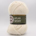 Пряжа Madame Tricote Atlas Sport 004 молочный