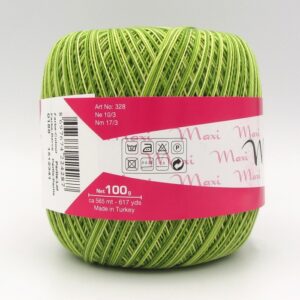 Пряжа Madame Tricote Maxi 0188 зеленый меланж