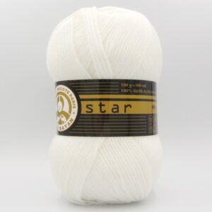 Пряжа Madame Tricote Star 100 белый