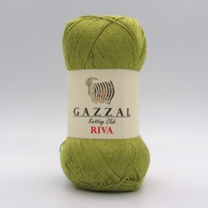 Пряжа Gazzal Riva 168 оливкова