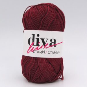 Пряжа Etamin Diva бордо 014