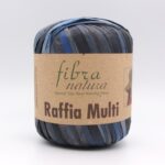 Fibranatura Raffia Multi 117-07 темно-синий