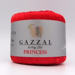 Пряжа Gazzal PRINCESS 3006 красный