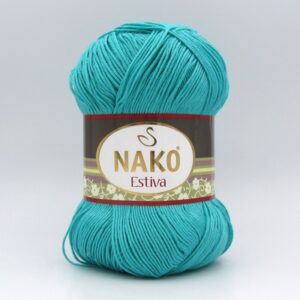 Пряжа Nako Estiva 10873 бирюза