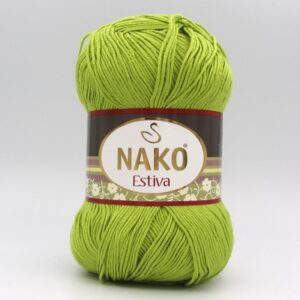 Пряжа Nako Estiva 11544 зеленый