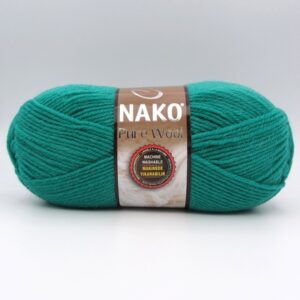 Пряжа Nako Pure Wool 1130 изумруд