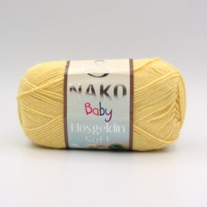Пряжа Nako Baby Hosgeldin Soft 215 пастельный желтый