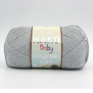 Пряжа Nako Baby Hosgeldin Soft 4895 серый