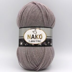 Пряжа Nako Lame Fine 10155 сиренево-серый