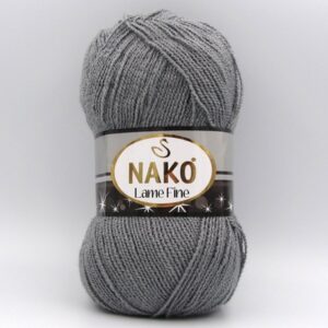 Пряжа Nako Lame Fine 4192 сірий