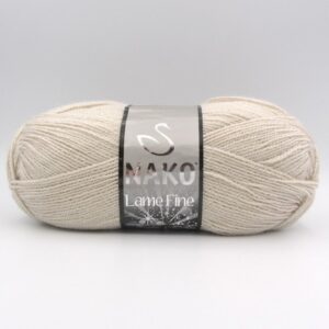 Пряжа Nako Lame Fine 6383 бежевый
