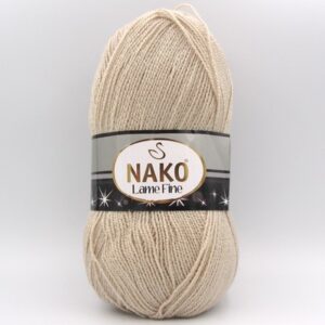 Пряжа Nako Lame Fine 6858 бежевый