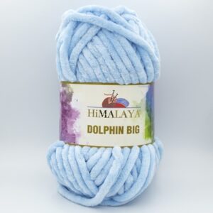 Пряжа плюшевая Himalaya Dolphin Big 76704 нежно-голубой