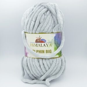 Пряжа плюшева Himalaya Dolphin Big 76710 світло-сірий