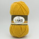 Пряжа Nako Superlambs Special 1380 желто-горчичный