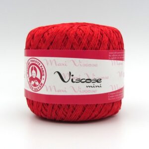 Пряжа Madame Tricote Maxi Viscose mini 6328 червоний