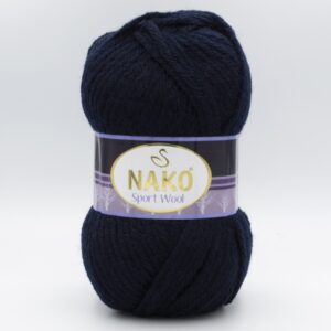 Пряжа Nako Sport Wool 3088 темно-синий