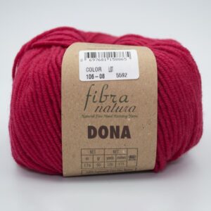 Пряжа Fibranatura Dona 106-08 малиновий