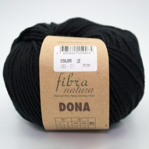 Пряжа Fibranatura Dona 106-31 чорний
