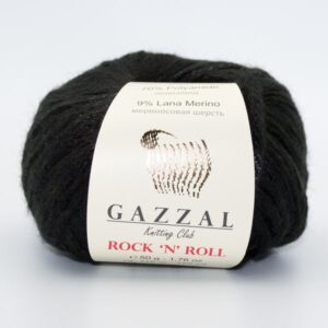 Пряжа Gazzal Rock ‘N’ Roll 4215 черный