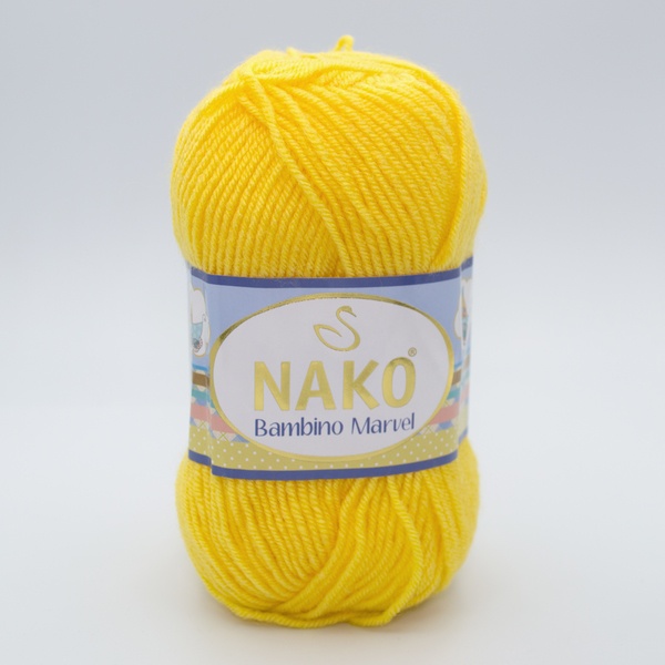 Пряжа Nako Baby Marvel 9005(6410) жовтий