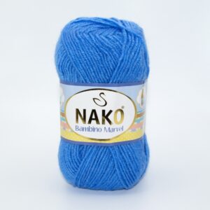 Пряжа Nako Baby Marvel 9015 синьо-блакитний