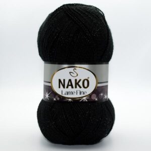 Пряжа Nako Lame Fine 217 черный