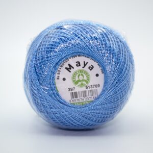 Пряжа Madame Tricote Maya 387 голубой