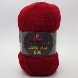 Пряжа Himalaya Lana Lux 800 74612 темно-червоний