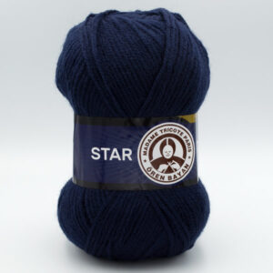 Пряжа Madame Tricote Star 019 темно-синий
