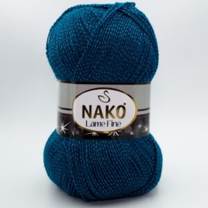 Пряжа Nako Lame Fine 10328 петроль