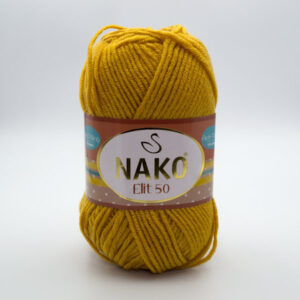 Пряжа Nako Elit 50 1636 горчичный