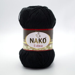 Пряжа Nako Estiva 217 чорний