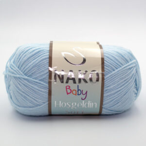 Пряжа Nako Baby Hosgeldin Soft 85 ніжно-блакитний
