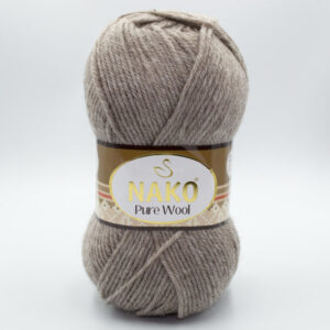 Пряжа Nako Pure Wool 23131 бежевый меланж