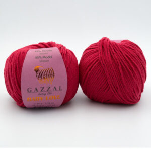 Пряжа Gazzal Baby Love 1604 красный