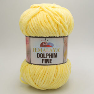 Пряжа плюшева Himalaya Dolphin Fine 80502 ніжно-жовта