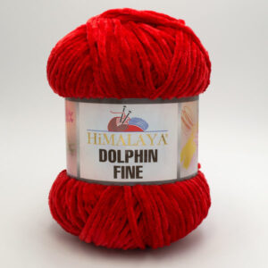 Пряжа плюшевая Himalaya Dolphin Fine 80509 красный